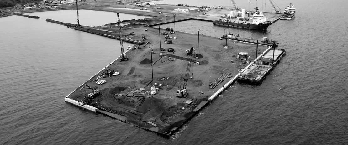 Foundations for aequatorialguinea water port with EvoCrete®