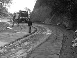 Evocrete - Construction of Road from Betasing to MellimWest-Garo Hills