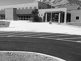 Evocrete - Grand Valley High School, access roads and parking lots